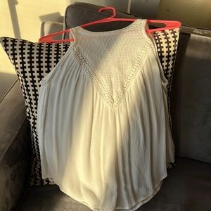 White Volcom Boho Tank Top